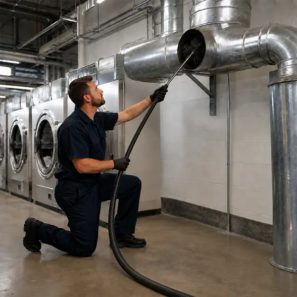 Residential and commercial dryer vent cleaning services in Conroe Texas