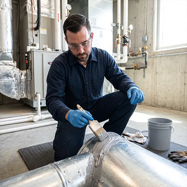 Residential and commercial duct repair and sealing services in Conroe Texas